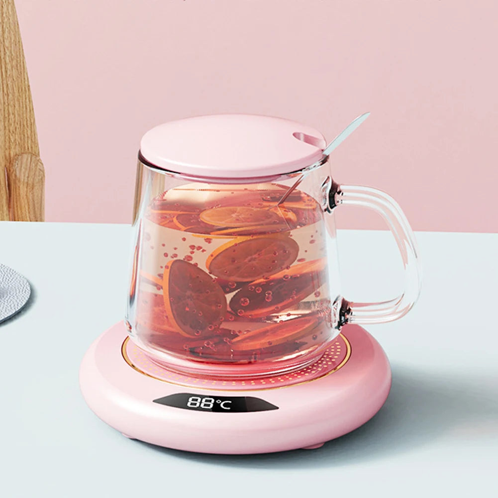 Coffee Mug Warmer 3 Temperature Setting Electric Coffee Warmer Heating Plate Portable Cup Warmer for Travel Office Desk Home Use