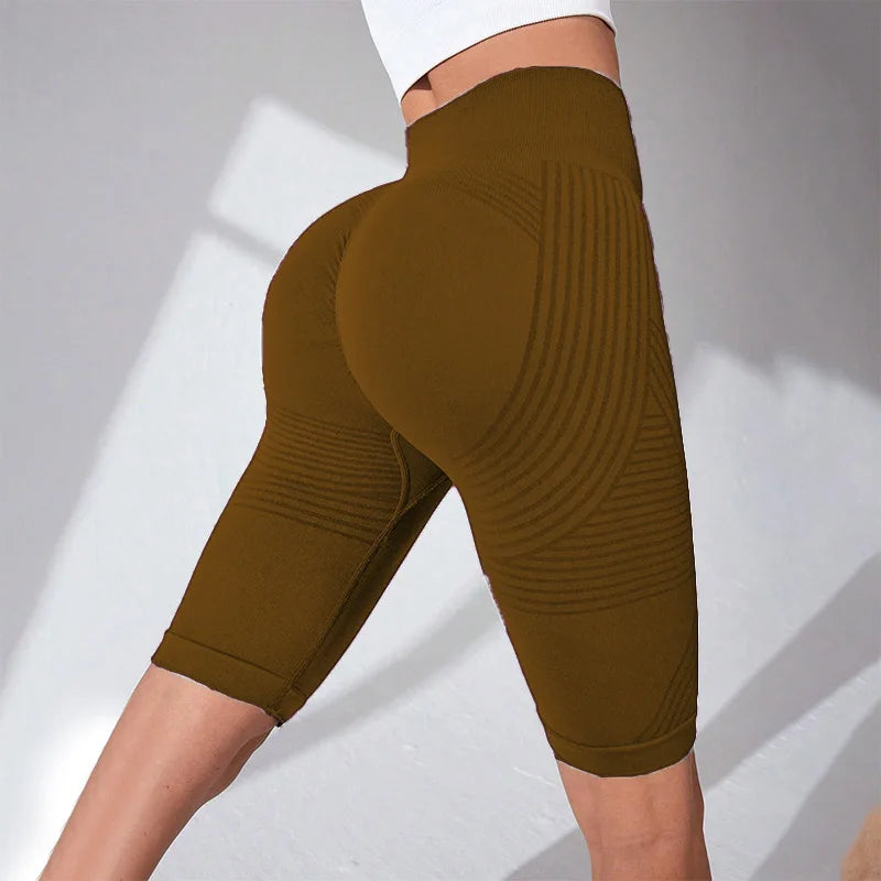 Anti-Cellulite 3D Compression Biker Shorts High Waisted Butt Lifting Tummy Control Training Cellulite Slimming Workout Shorts