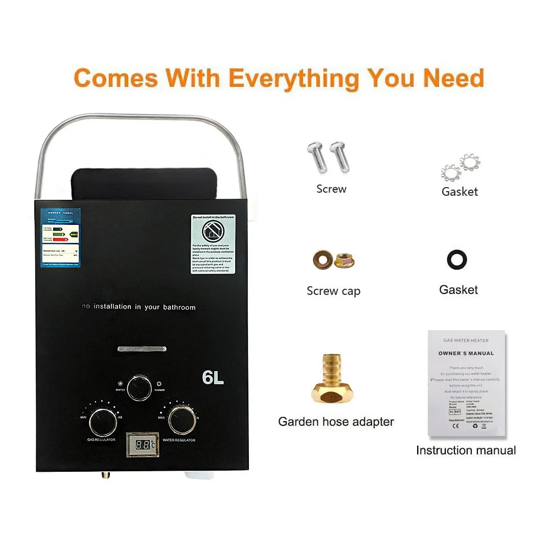 New Portable  Water Heater for RV Outdoor Camping Handheld Instant Hot Water Device