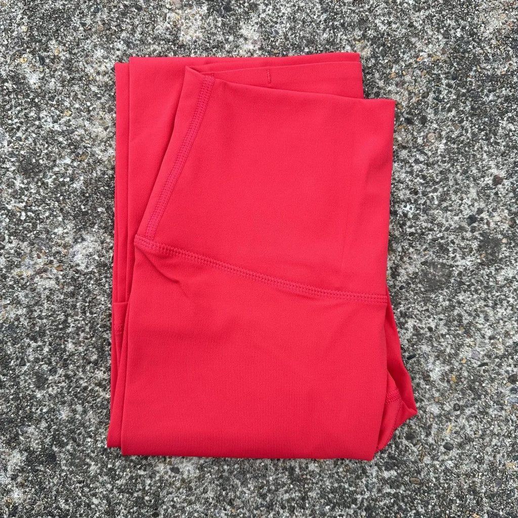 Solid Color Back Waist Pocket High Waist Fitness Yoga Legging soft Women Sport Pant Tight Butter Athletic Gym Ankle-Length Pants