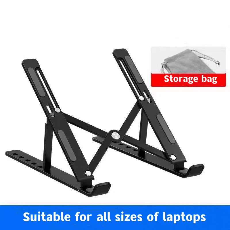 Aluminum Alloy Laptop Holder Adjustable Notebook Stand Lifting Cooling Bracket For Macbook Lenovo Portable Computer Accessories