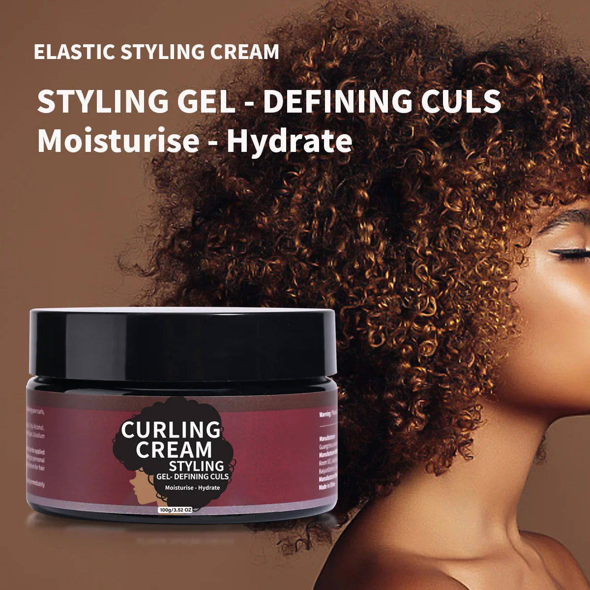 Moisturizing Styling Cream for Curly Hair - a Styling Cream for Creating Natural Curls and Achieving Lic