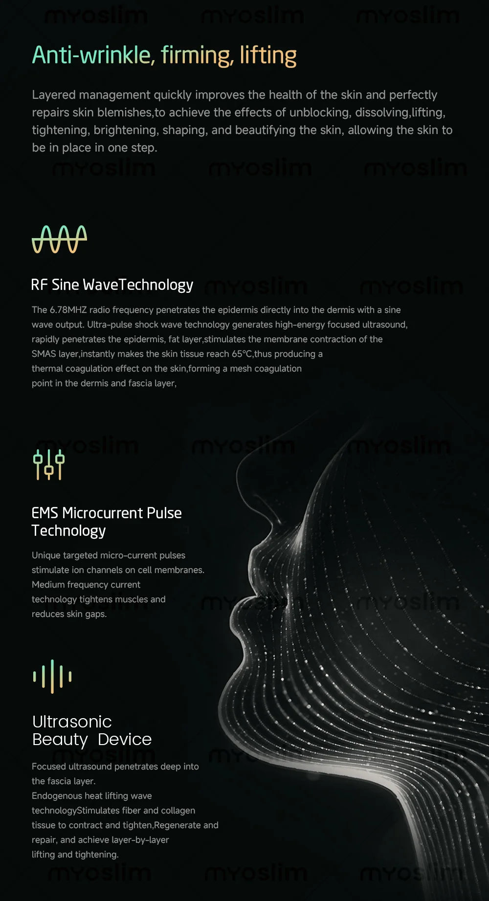 360MAX 25D HiFU Non Invasive 3 In 1 Machine Facial Slimming Anti Aging Body Firming Professional Beauty Treatment Device
