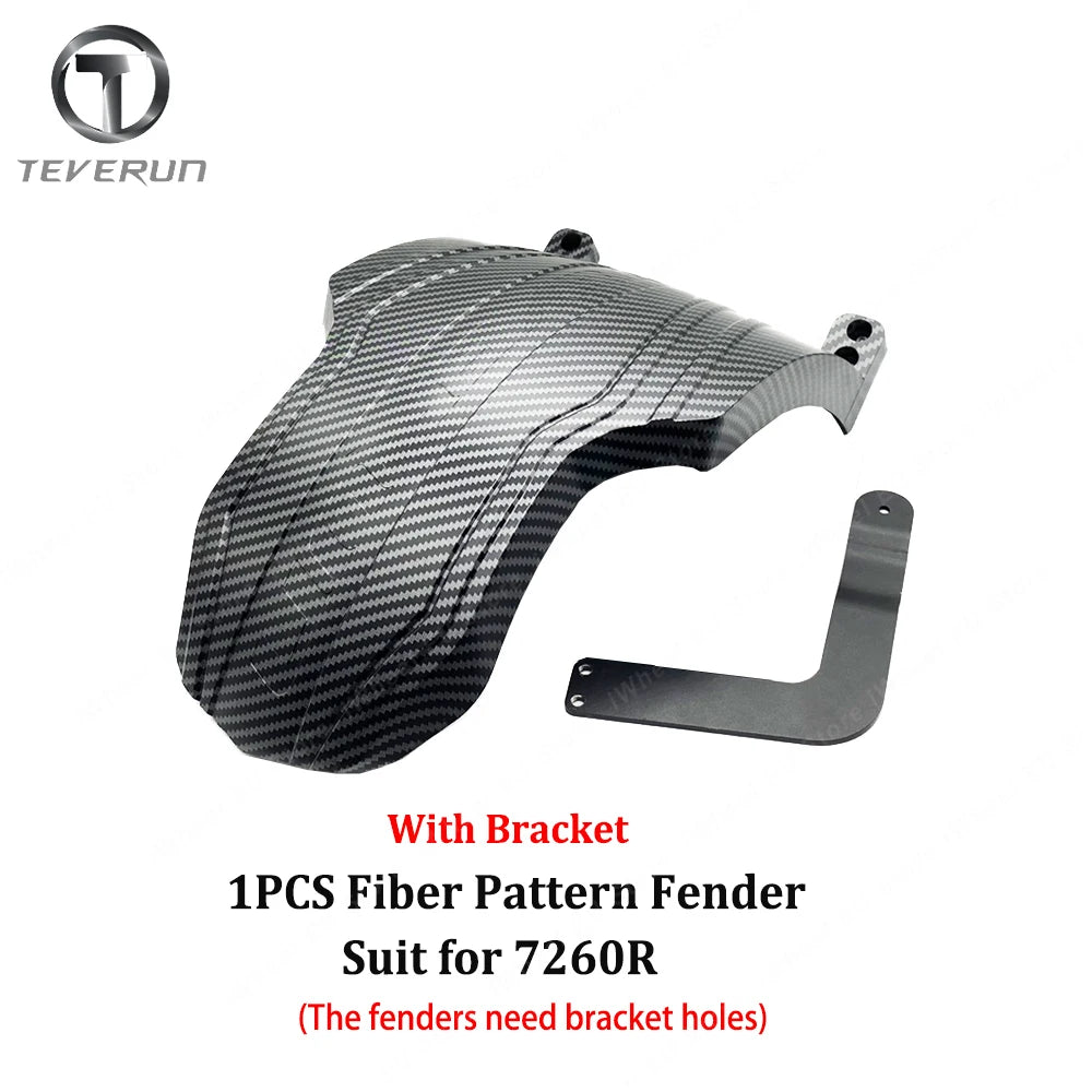 Original Teverun Fighter 7260R Carbon Fiber Pattern Mudguard for 13inch Teverun 7260R for Teverun 7260R Fenders E-Scooter Part