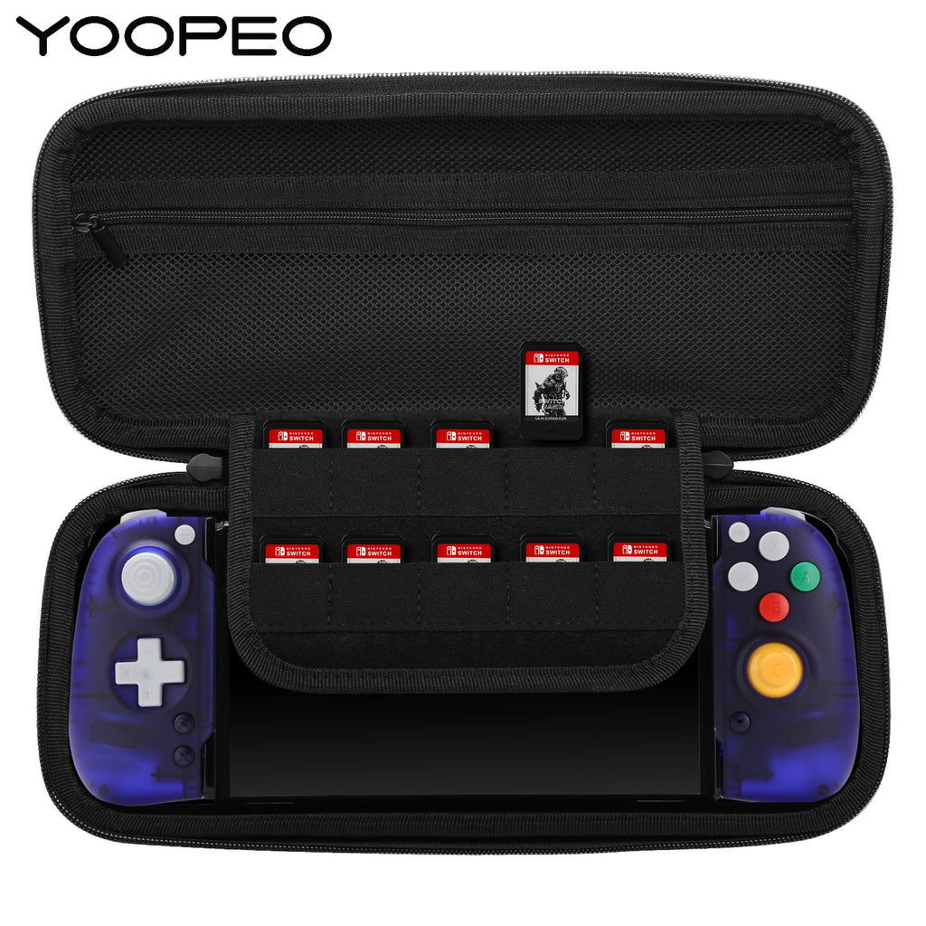 YOOPEO Original Portable Carrying Case For Retroflag Handheld Controller 10 Game Card Storage Bag for Hori Split Pad Gamepad Box