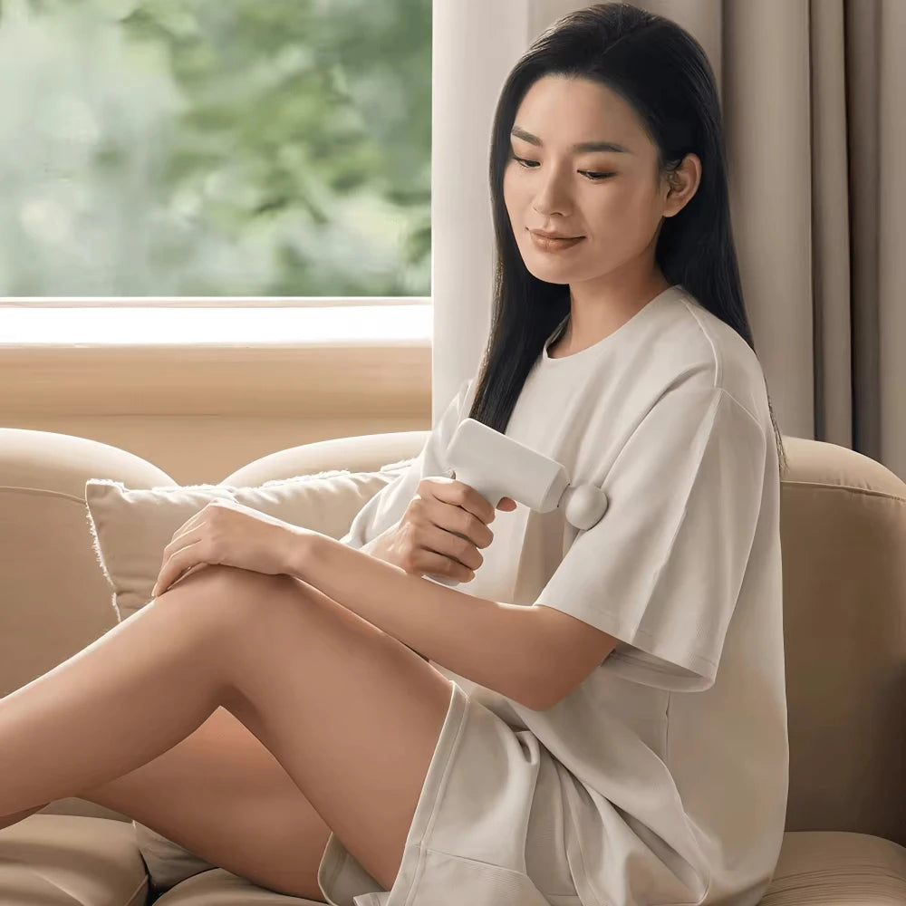 Mijia Mini Fascia Gun 3 Portable Muscle Massage Gun 12kg Thrust Brushless Silent Motor 3 Massager Heads Relax Body