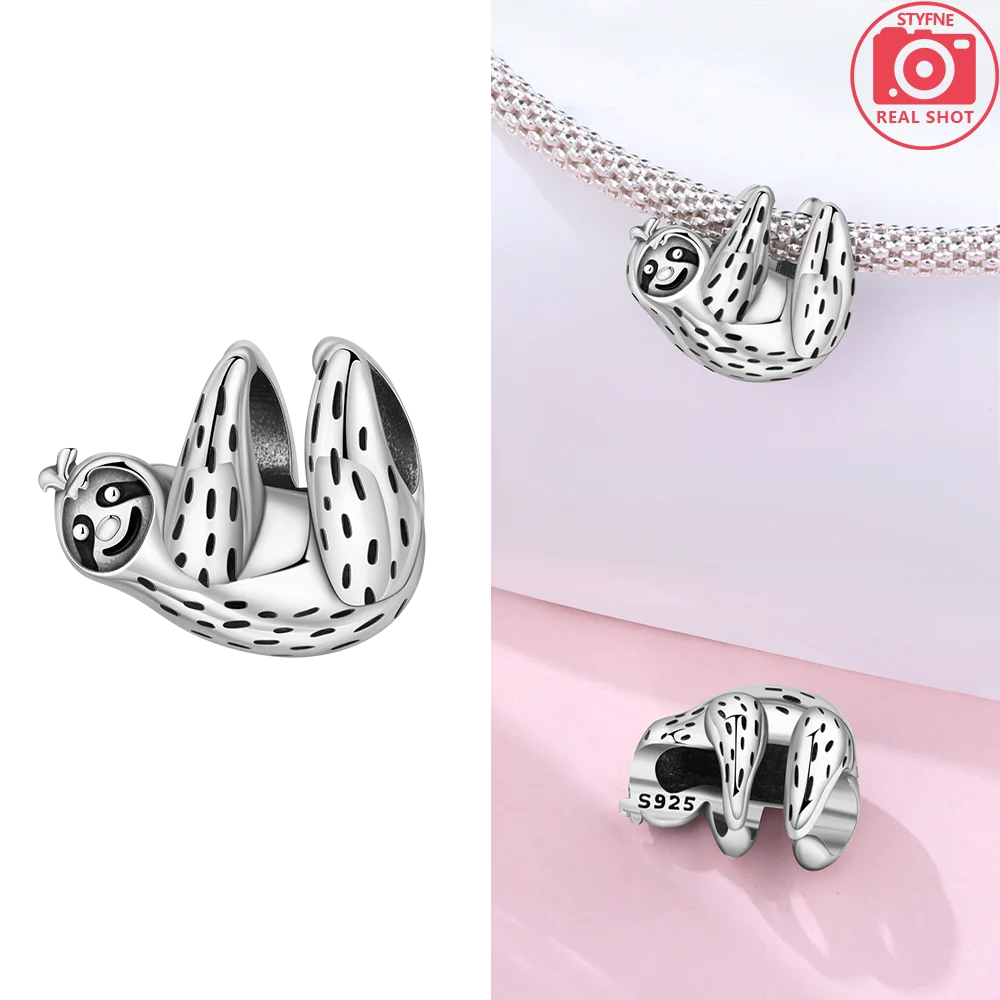 925 Sterling Silver Pink Zircon Love Beads Charms Fit Bracelet Women Jewelry Diy Anniversary Gift Delicate Accessories Bag Charm