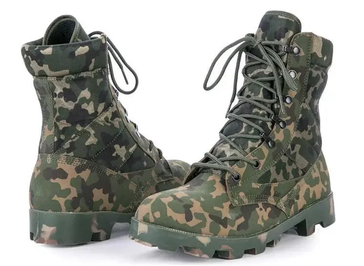 Male Outdoor Training Combat Hunting Boots Spring Autumn Men Jungle Hiking Sports Climbing Camping Breathable Camo Desert Shoes