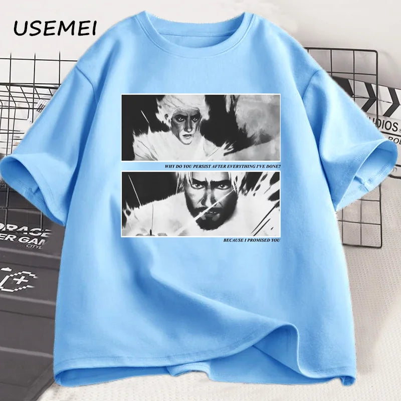 Jayvik T-Shirt Men Women Vintage Style Jayce X Viktor Arcane Printed T-shirts Men Cotton T Shirts High Quality Streetwear Tee