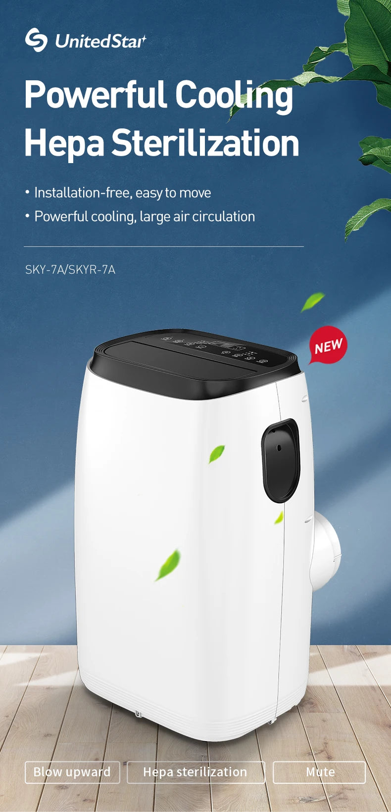 Mobile Air Conditioner, Single-cooled, Small Vertical, Household Portable