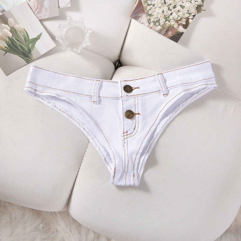 Sexy Low Waist Mini Denim Shorts Women Summer Beach Short Pants Jeans Woman Fashion Womens Club Party Jean Micro Shorts LTMW