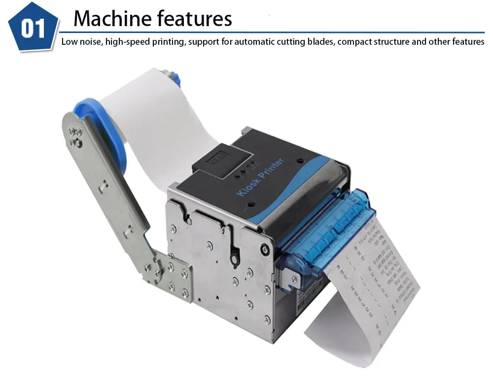 ATU&UTVHSPOS 80mm Kiosk Thermal Printer with Paper Blocking Prevention Function 203dpi USB/RS232/LAN Interfaces in Stock