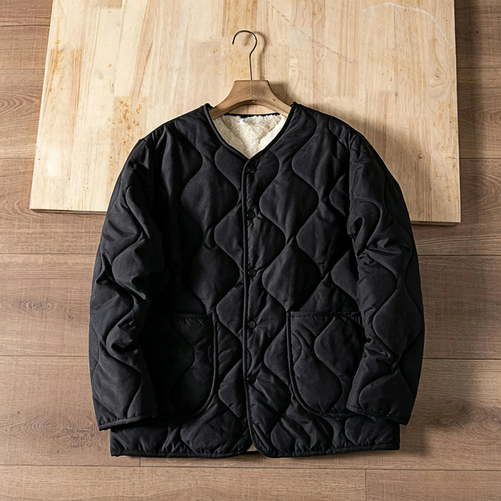 American Retro Short Padded Jacket Men 2026 Thick Warm Workwear Style Loose Casual Winter Coat Jacket for Man