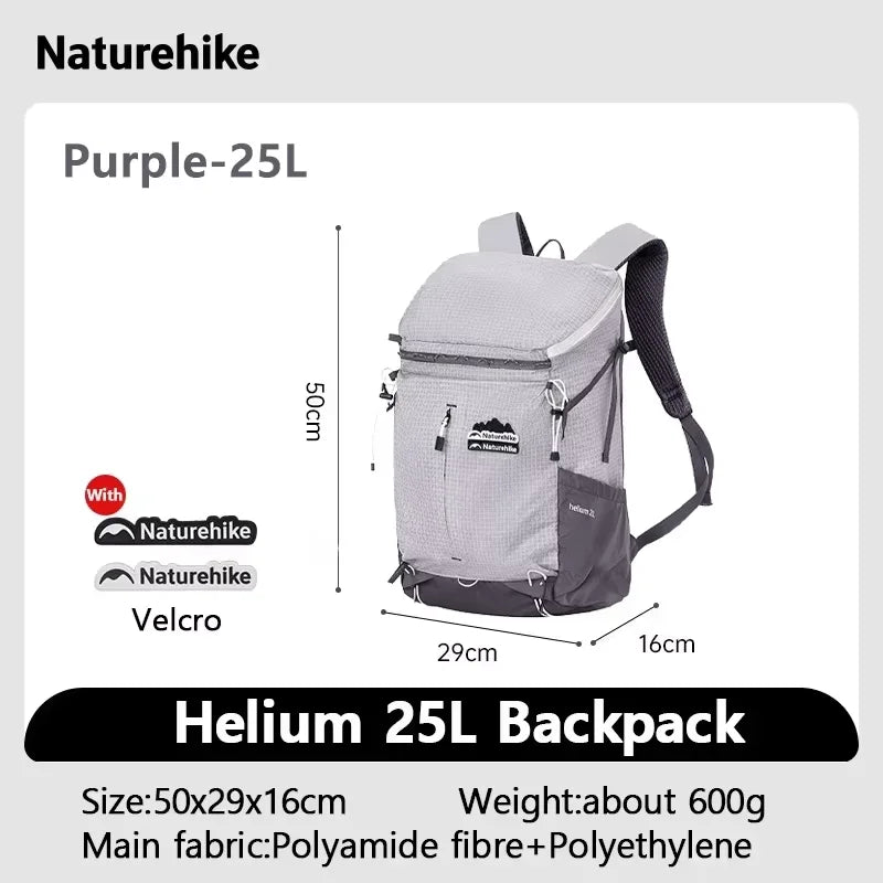 Naturehike Backpack Man Women 25L 30L Large Capacity Shoulder Bag Outdoor Climbing Hiking Portable Lightweight Waterproof Bag