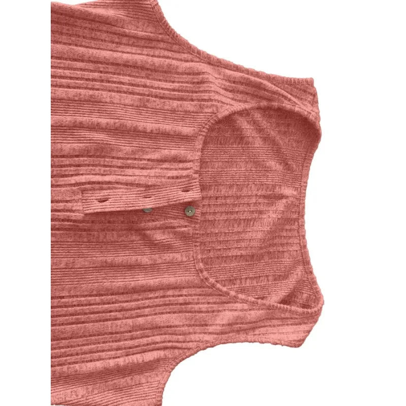Plus Size Woman's Vest Summer Solid Color Square Neck Buttons Knit Sleeveless Casual Ladies Tops Vests
