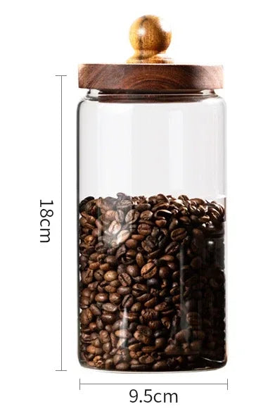 Sugar Coffee Tea Containers Airtight Food Containers Hermetic Pots for Food Container for Cereals Glass Jar With Lid Storage
