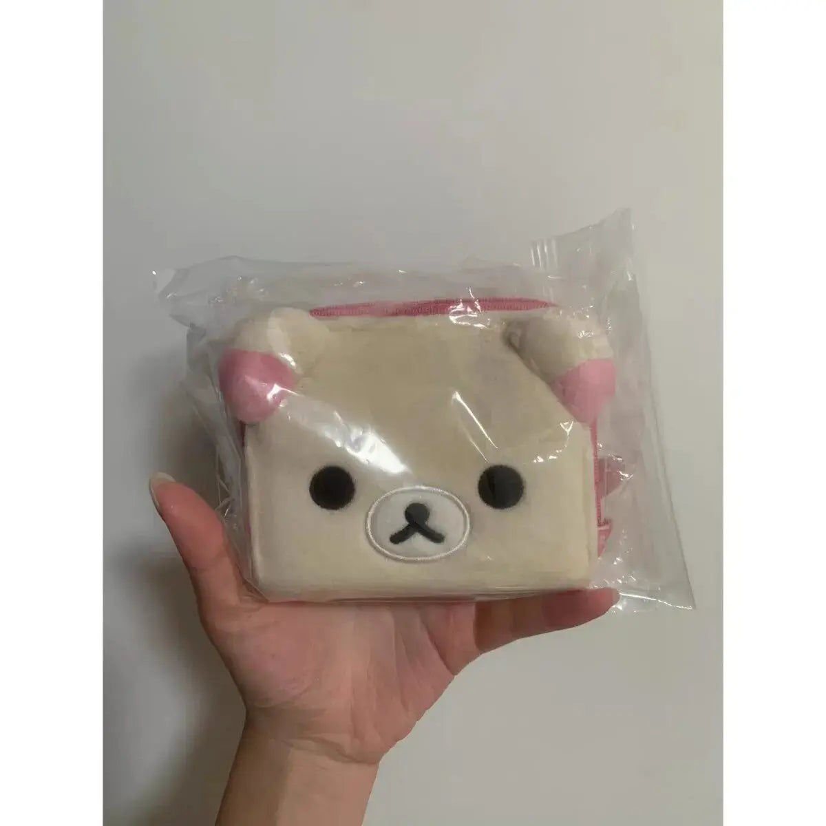 Japanese Kawaii Rilakkuma Coin Purse Card Package Short Wallet Plush Storage Package Birthday Gift