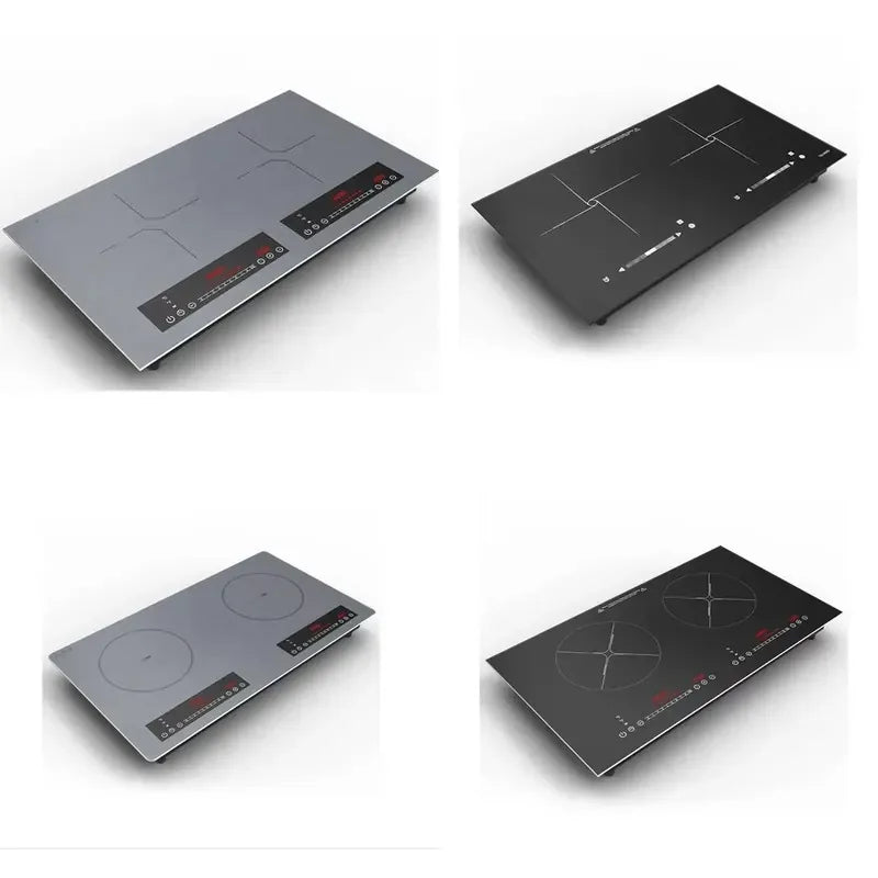 3500W Double Induction Cooker Built-in 2 Burners Cooktop