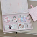 NICEKEY Face Makeup Sets Include 4 Lipgloss,1 Blush,1 Pressed Powder,1 Eyesshadow Palette,1 Contour Palette With Necklace Gift