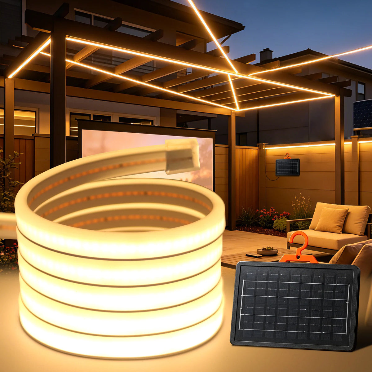 IP68 Waterproof 24V COB LED Neon Strip 3000K 4000K 6000K 24V 320LEDs/M Flexible Ribbon Lamp Party Garden Indoor Decor 1M 5M 10M