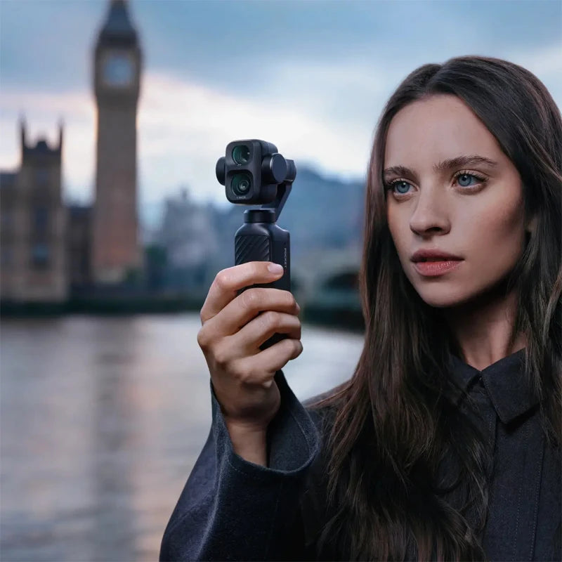 DJI Osmo Pocket 4P Standard Combo Dual Cameras Pocket Camera 4K/240fps Slow Motion ActiveTrack Up to 12× Zoom