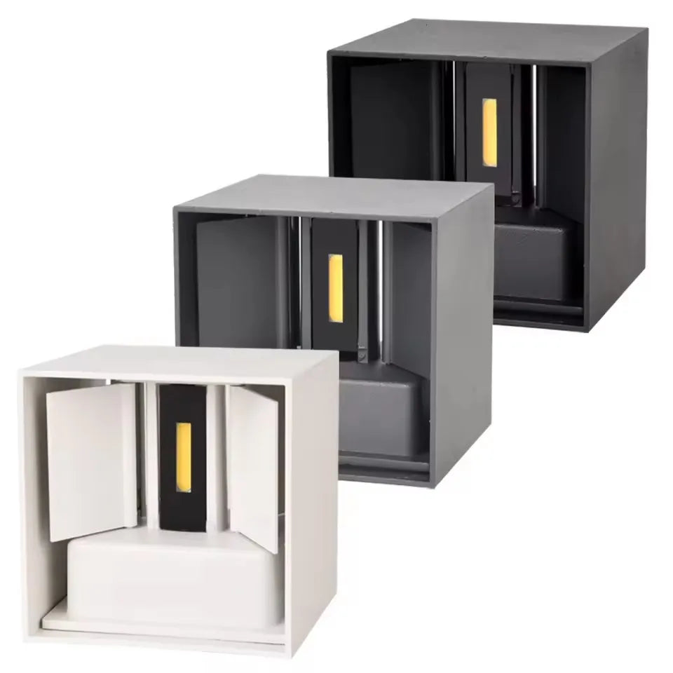 6W 12W LED Wall Light Outdoor IP65 Waterproof Modern Nordic Style Indoor Wall Lamps Living Room Porch Garden Balcony Lamp