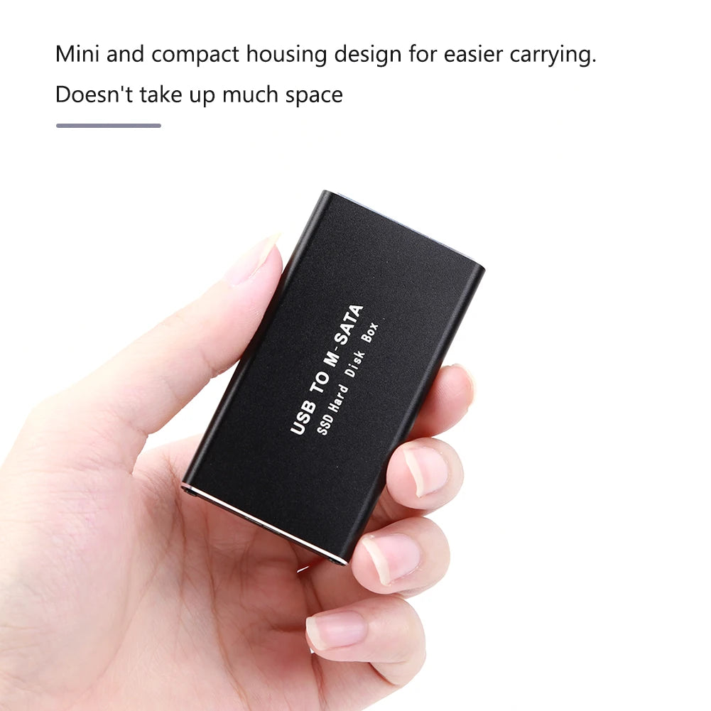 Mini SSD Case mSATA To USB 3.0 SSD Enclosure External Hard Drive Disk Box Storage Case Adapter for 30*30/50 mSATA HD Hard Disk