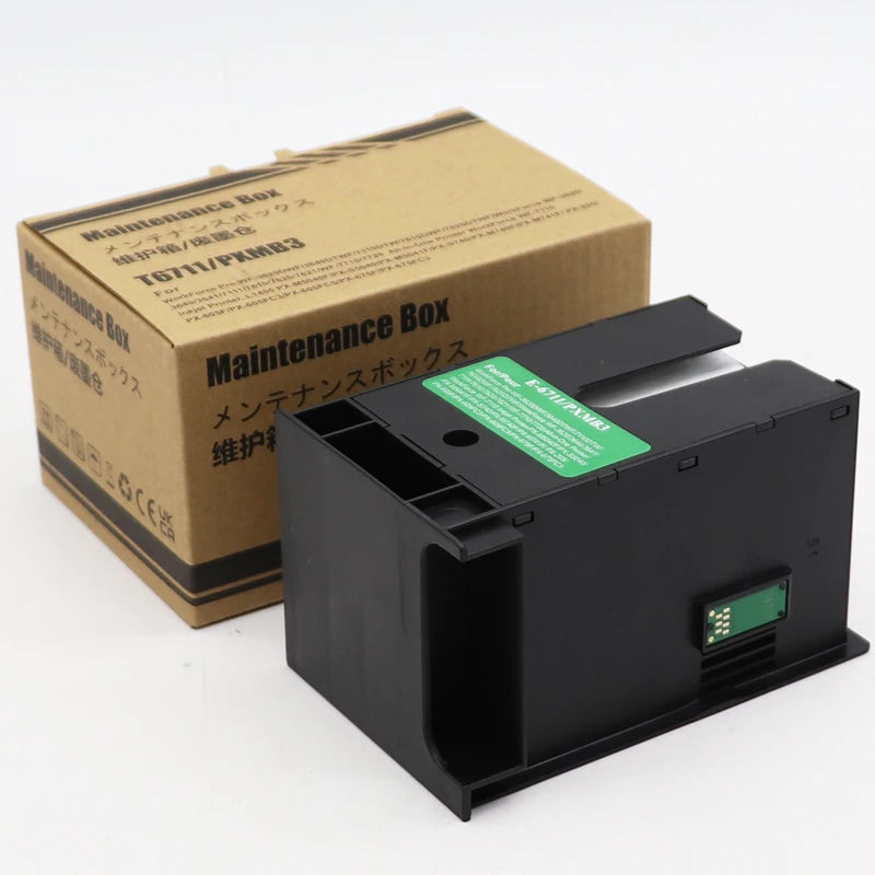 1PC T6711 C13T671100 Maintenance Box For Epson WF-3620 3640 WF-7110 WF-7610 WF-7620 WF-7710 WF-7715 WF-7720 3450 3530 3010 L1455
