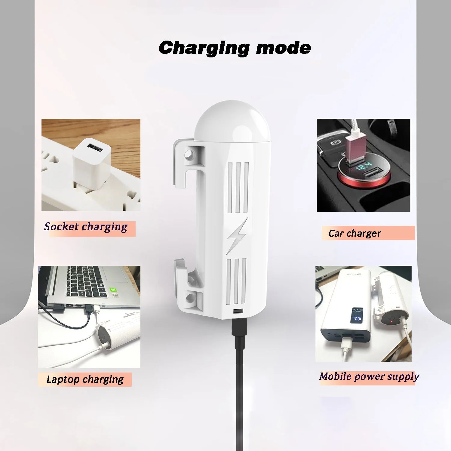 Portable shower for camping, Portable outdoor shower With LED lamp,IPX8 Camping shower pump,Suitable for Hiking,Camping，Beach