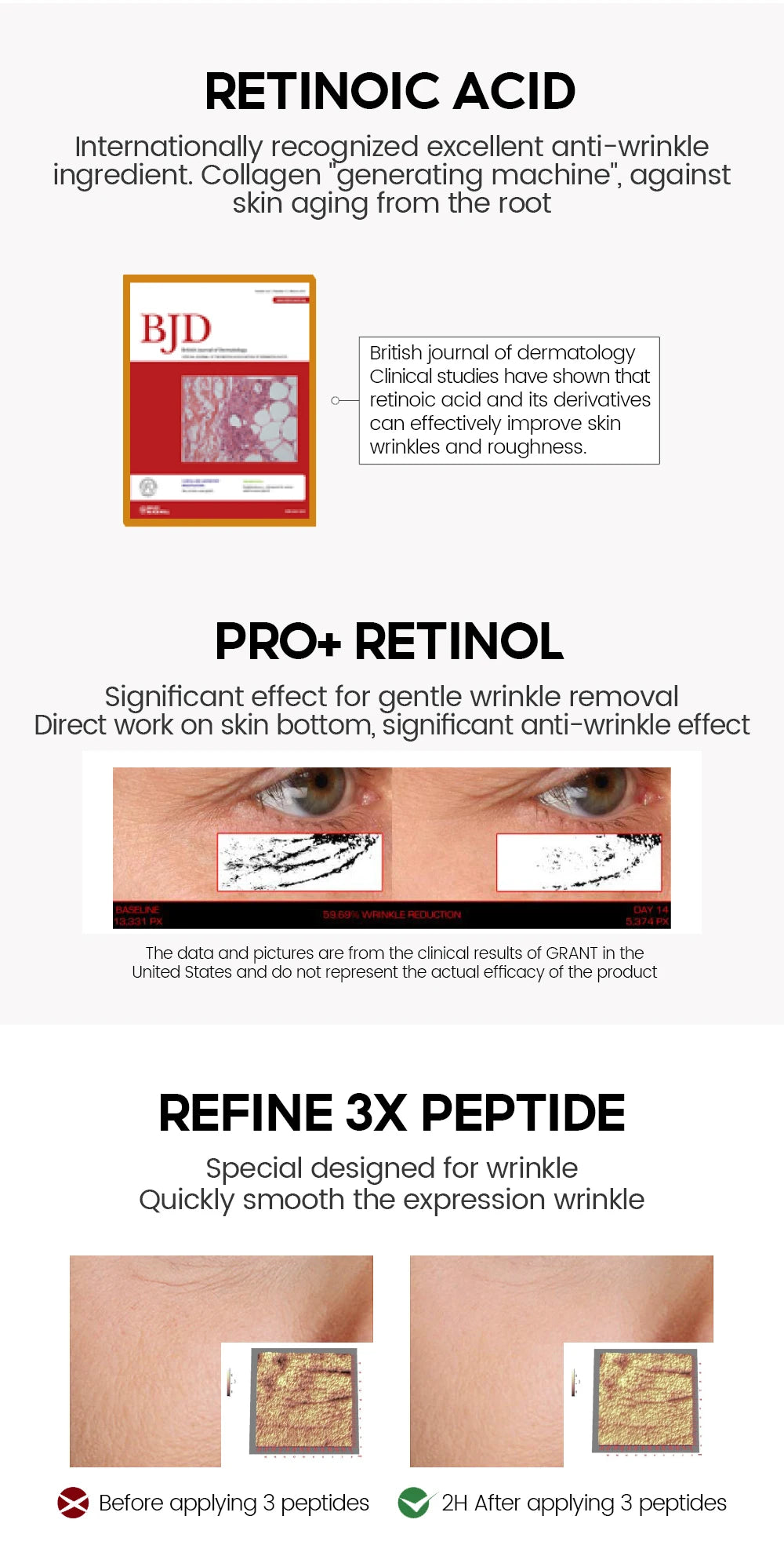 VIBRANT GLAMOUR Retinol Face Serum Pro + 3% Retinol Complex  Facial  Skin Care  30ML
