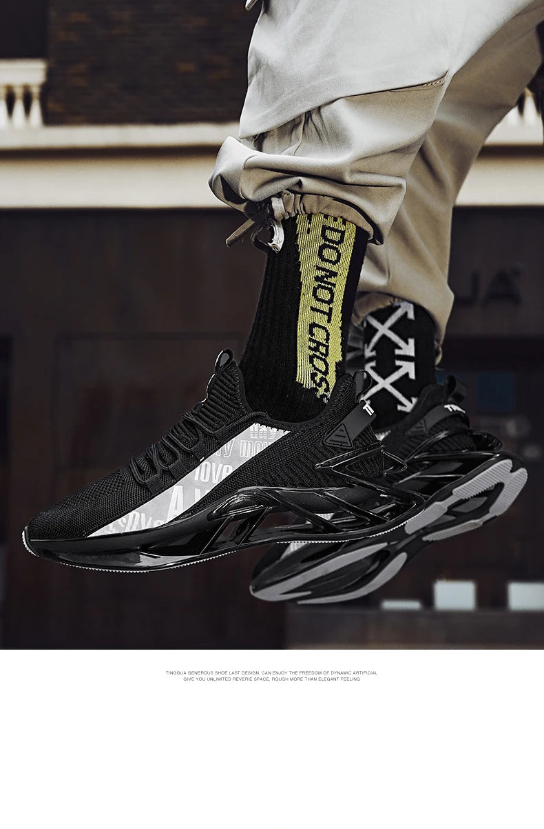 Men's Breathable Casual Sneakers Luxury Fashion Running Trainer Unisex Comfortable Wear Tenis Race Shoes