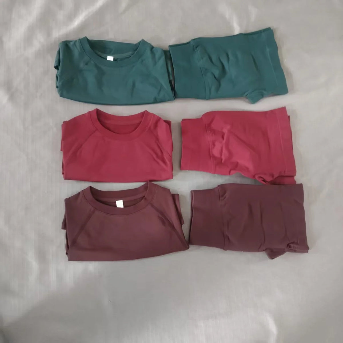 2-piece set Dynfe    women's sports and fitness short sleeved set, impact fitness running sports shorts sports set, seamless yog