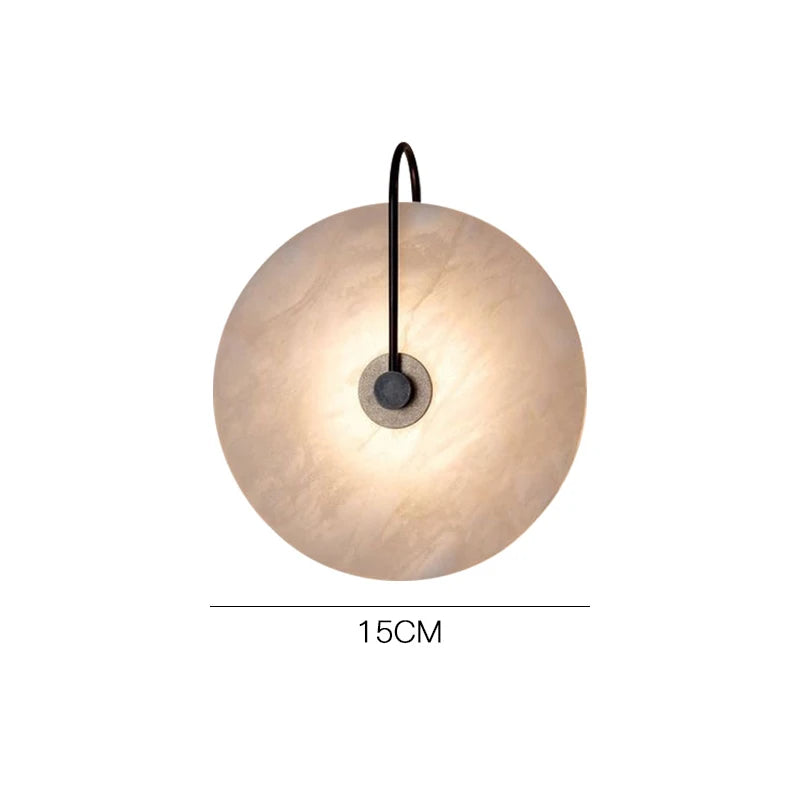 Modern Marble Led Wall Lamps Surface Mounted Led Wall Light Sconces Black Lighting Fixture Decoration Bedroom Foyer Loft Lamps