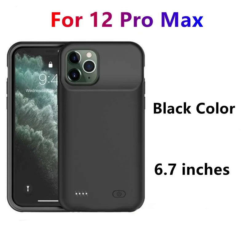 For iphone 14 Pro Max Battery Case For iphone 12 11 Pro Max Smart Power Bank Charger Cover for iPhone XS Max XR 7 8 Plus SE2 SE3