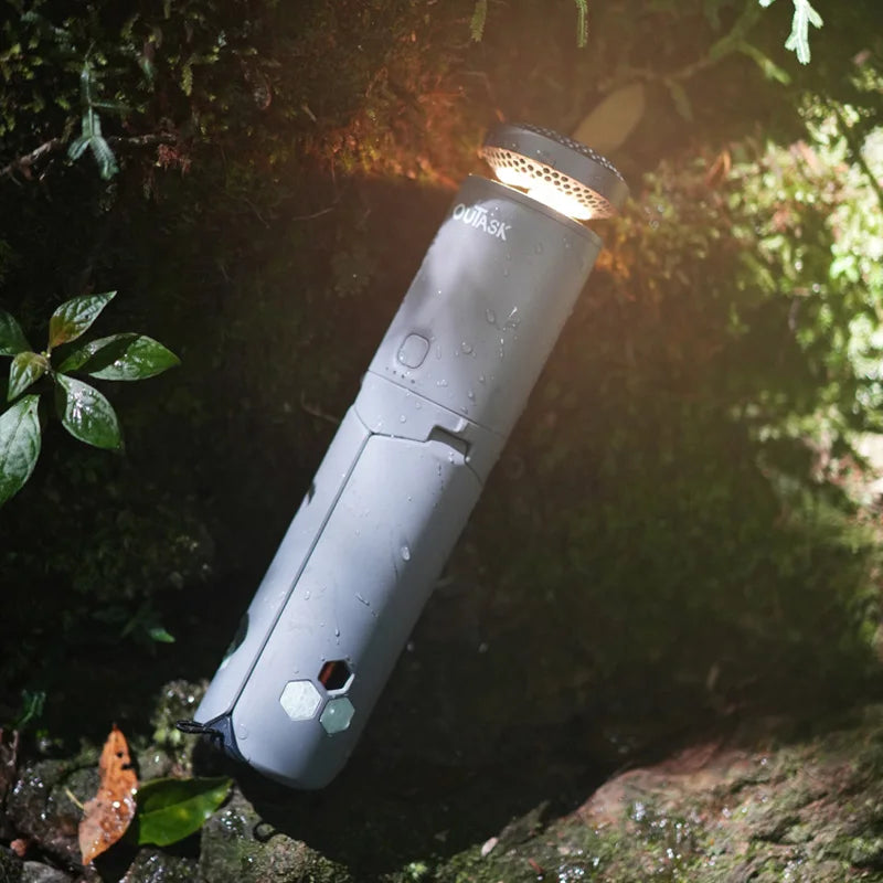 Telescopic Lantern All Terrain Outdoor Multifunctional Camping Light Phone Charging Treasure Travel Emergency Tent Lamps