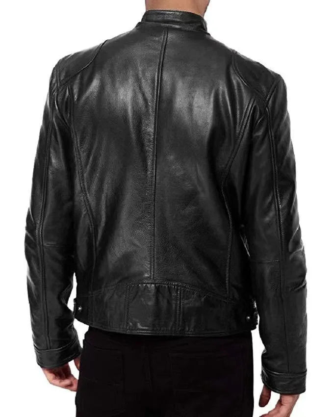 Men Retro Motorcycle Jacket PU Leather Motocross Jacket Chaqueta Moto Spring Autumn Motorbike Riding Jacket Protective Gear