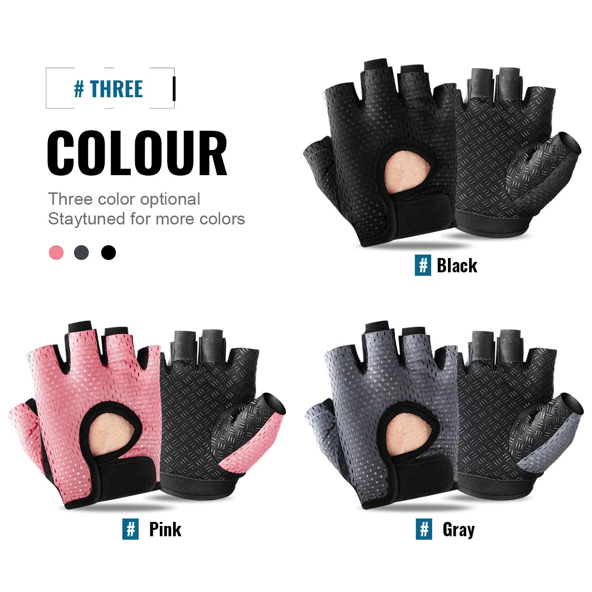 Gym Fitness Gloves Women Breathable Quick-Drying Half Finger Anti-Slip Outdoor Sport Cycling Gloves Weight Lifting Yoga Gloves