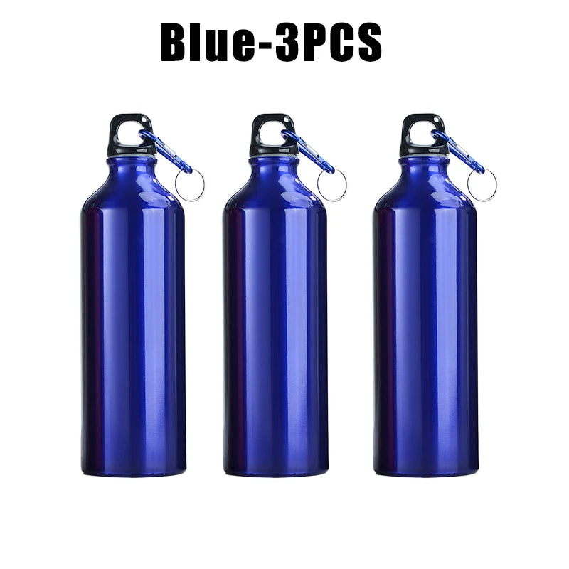 500ml 750ml Gradient Aluminum Water Bottle Large Capacity Gym Outdoor Sports Flask Leakproof Portable Gift Drinkware