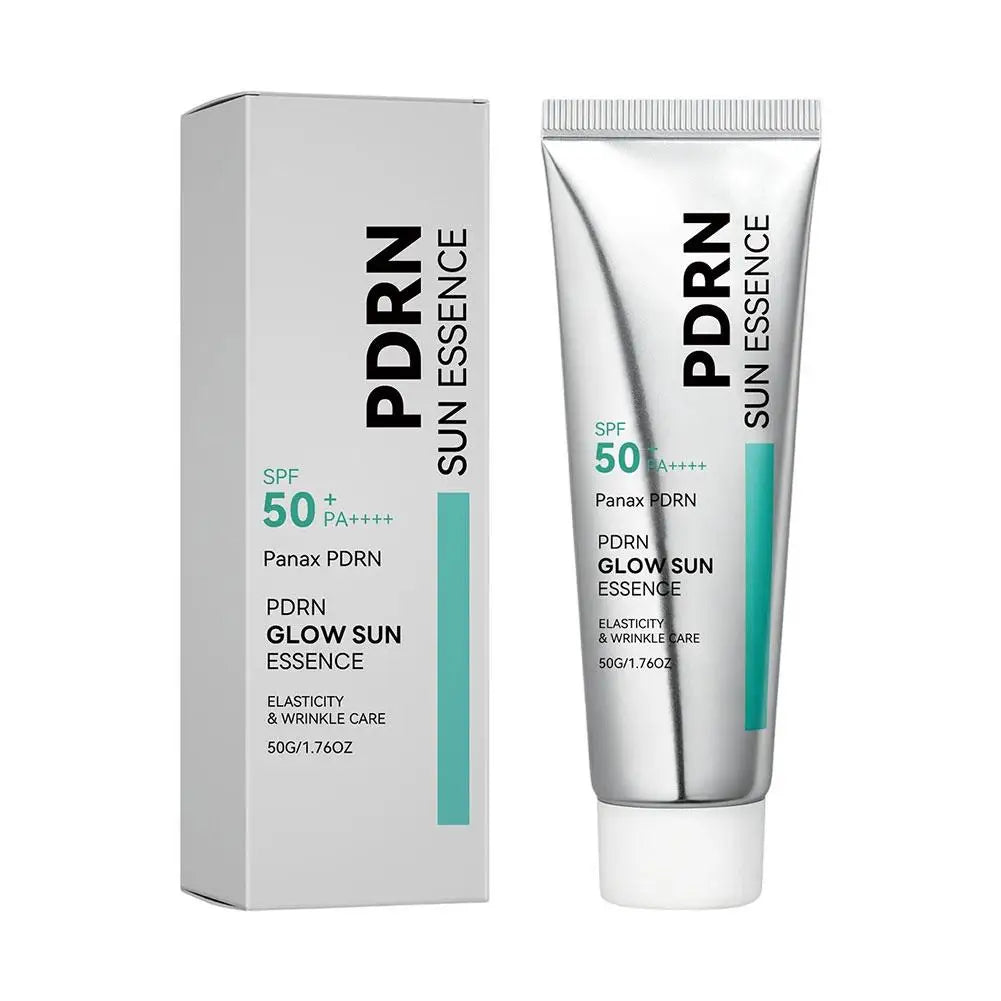 PDRN Skin Care Set Peptide Collagen Ampoule Essence Firming Deep Moisturizing Anti-Aging Serum SPF50 PA++++ Glow Sunscreen