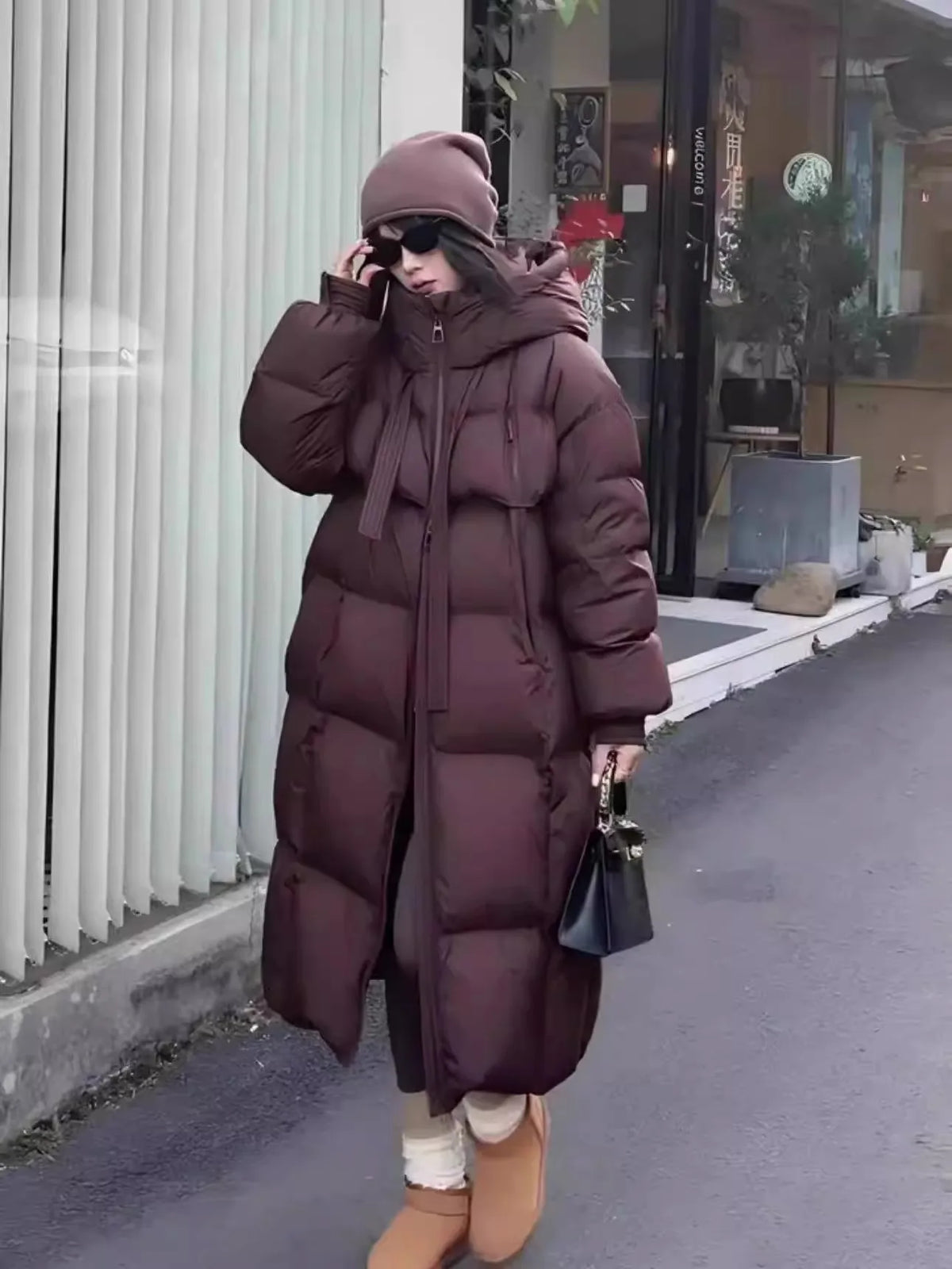 Women's Winter Down Jacket Parkas Brand Luxury Woman Clothes Warm Thick Loose Winter Coats Long Padding Padded Jacket HWY290