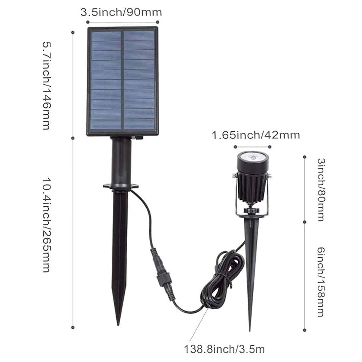 Solar LED Light Outdoor IP65 Waterproof Blue Light Solar Power Light Lawn Light For Garden Decor Solar Wall Light Outdoor