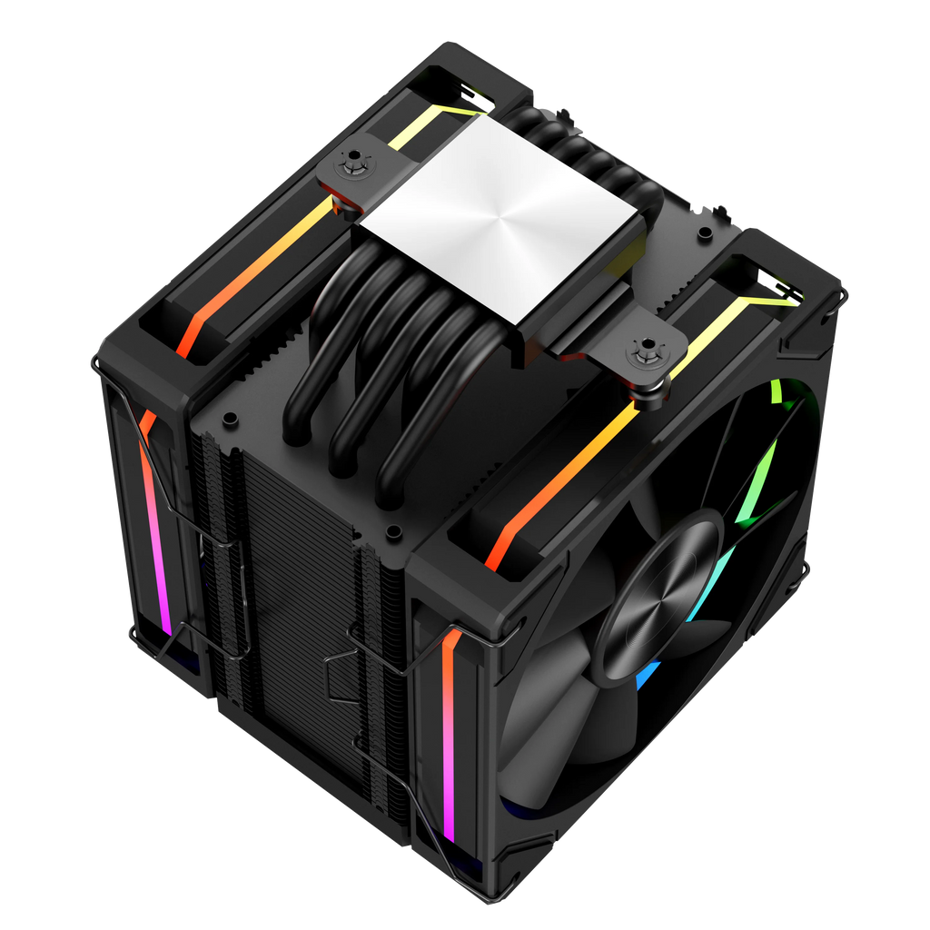 Power Train X-GAMERX MK8 Air Cooling CPU Radiator 6 Heat pipes Radiator ARGB Dual Fan LCD Screen Cooler INTEL LGA1700 1200 AM5