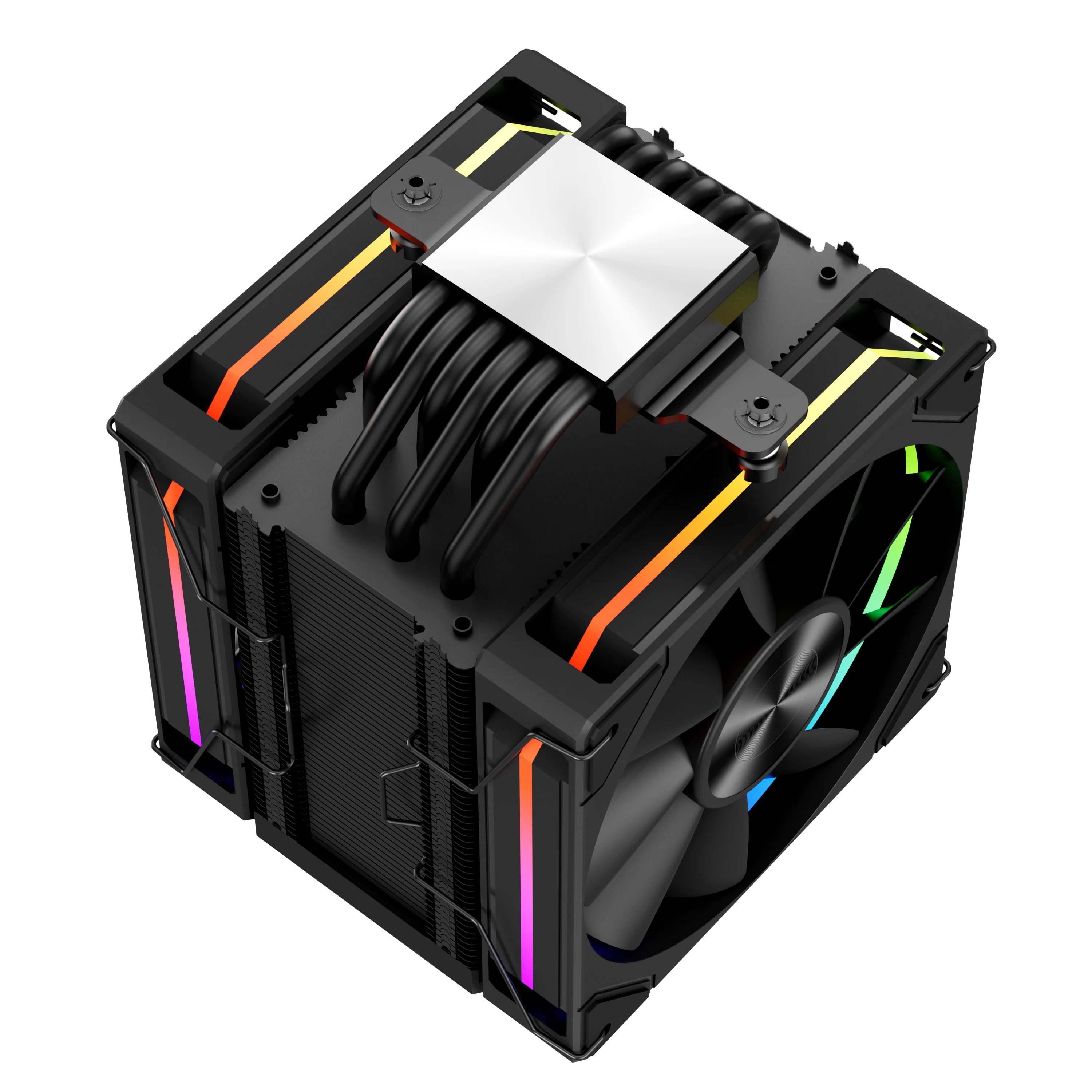 Power Train X-GAMERX MK8 Air Cooling CPU Radiator 6 Heat pipes Radiator ARGB Dual Fan LCD Screen Cooler INTEL LGA1700 1200 AM5