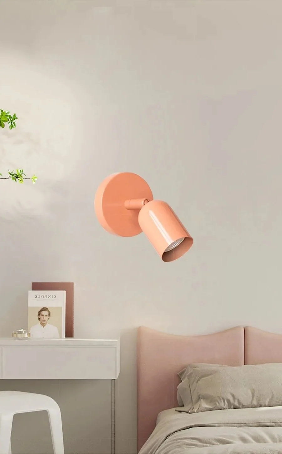IWHD Nordic Modern LED Wall Lamp Sconce Pull Chain Switch Bedroom Living Room Corridor Cream Style Stair Light Fixture Luminaria
