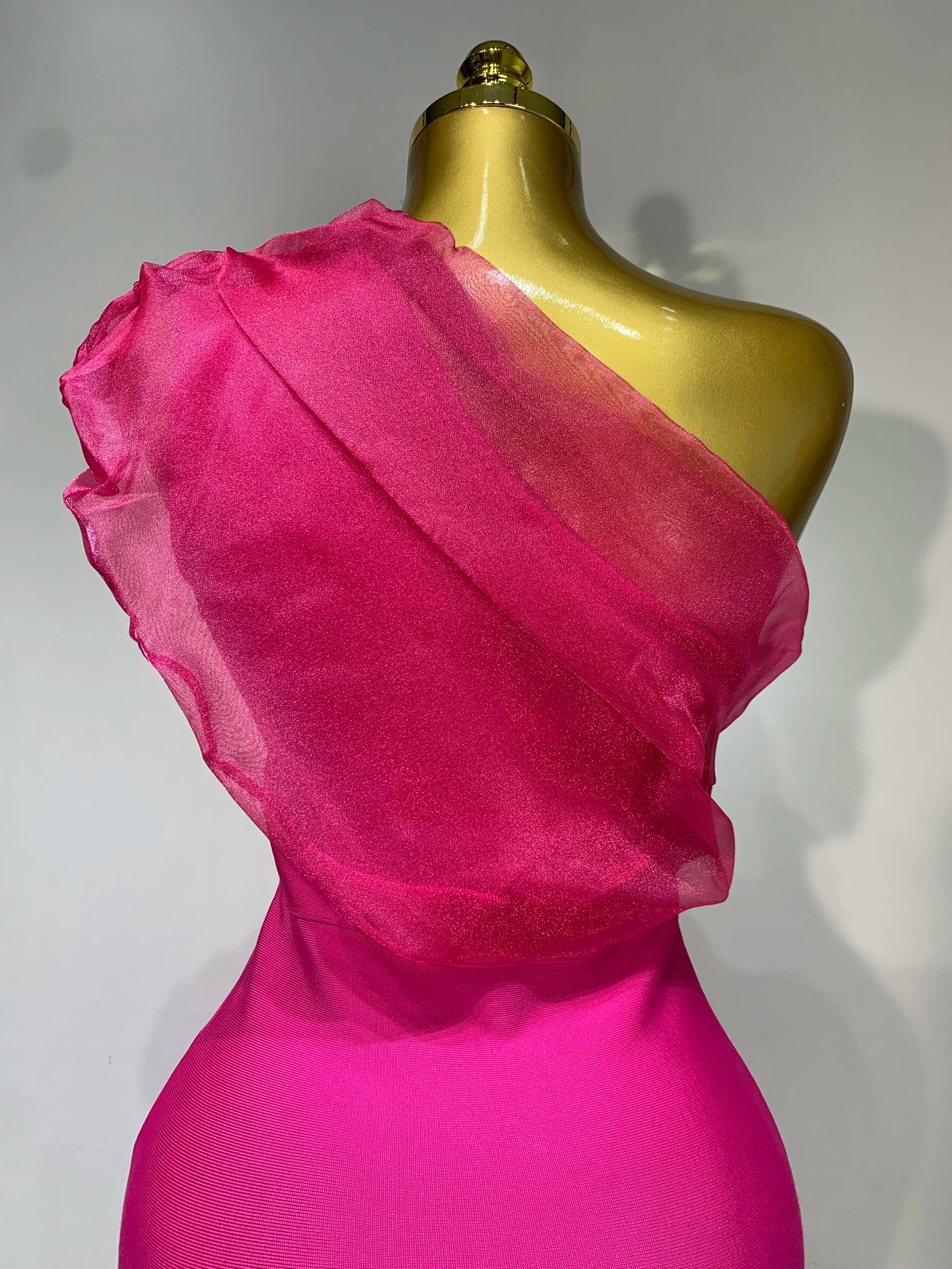 2025 Women Sexy One Shoulder Shinning Crystal Bodycon Bandage Long Dress Celebrate Festival Fashion Evening Party Luxury Dress