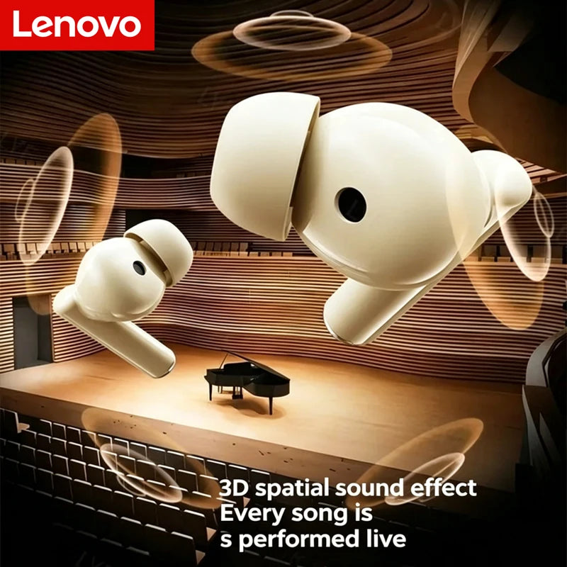 Lenovo TA210 Wireless Bluetooth Earphones Comfortable Fit Sweatproof In-Ear HiFi Sound Low Latency Gaming Headsets Sport Earbuds