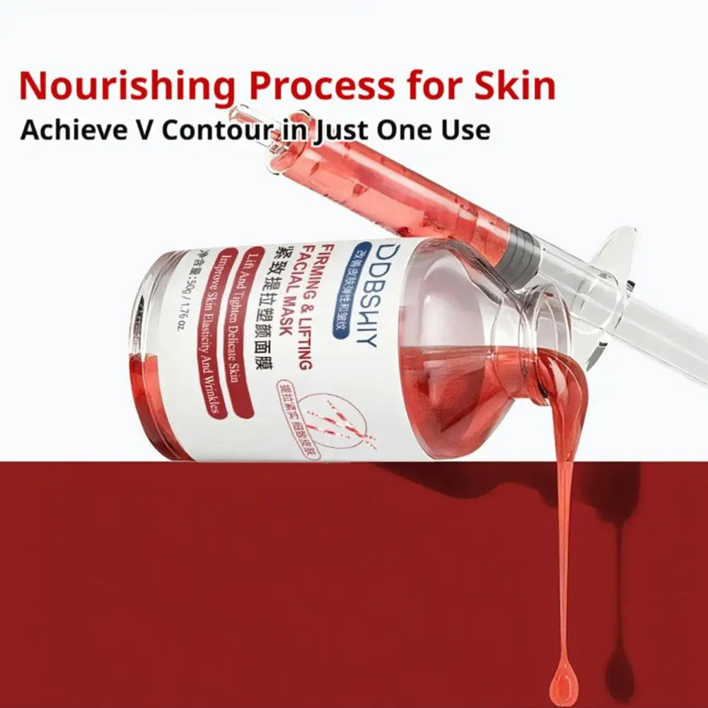 50g Tighten Delicate Improve Skin Elasticity Wrinkle Needle Tube Ampoule Firming Lifting Face Essence Mask Brand PDRN Serum Care