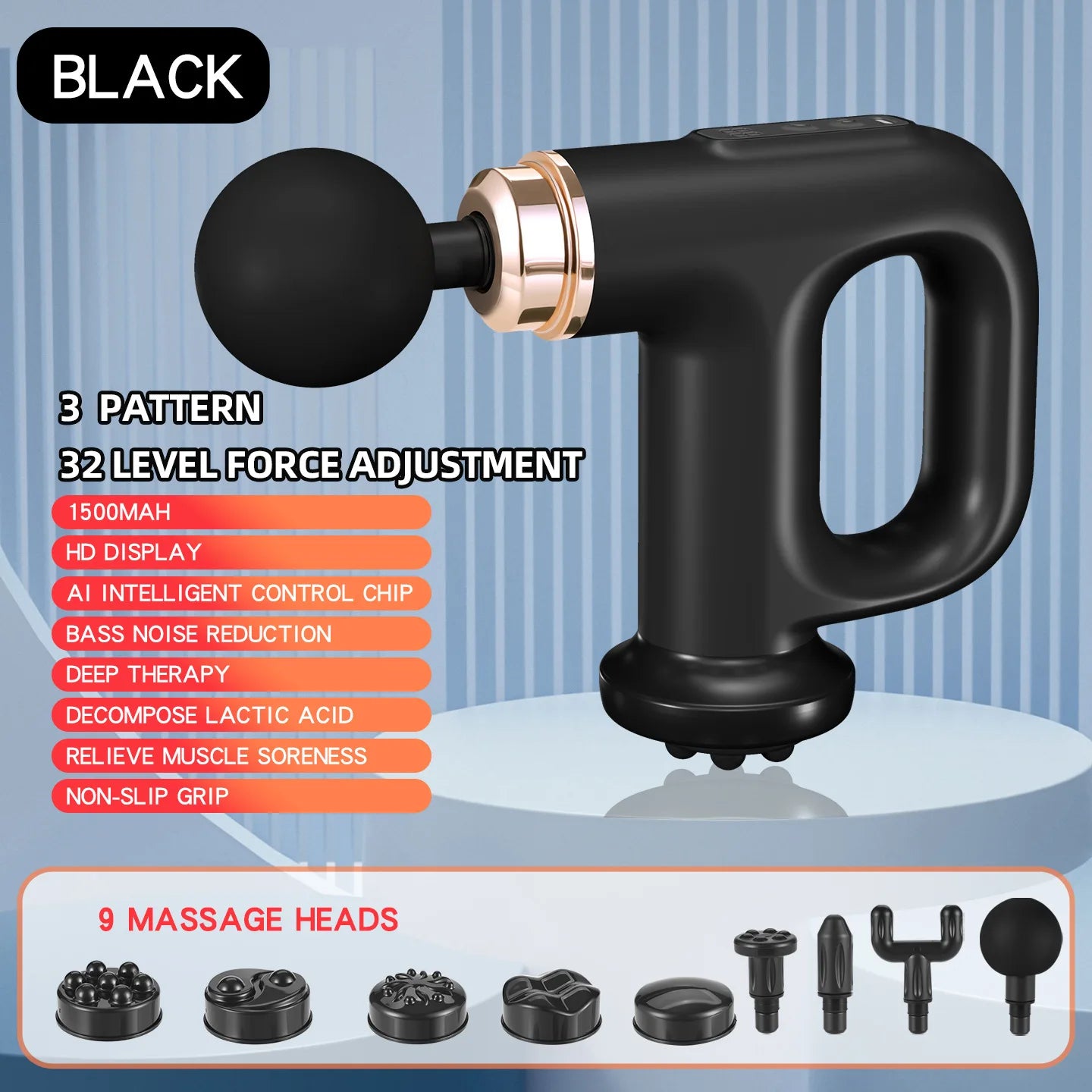 Multi-functional Fitness Massager Gun Abdominal Waist Leg Shaker Machine Fat Pusher for Body Muscle Relaxation Fascia Gun