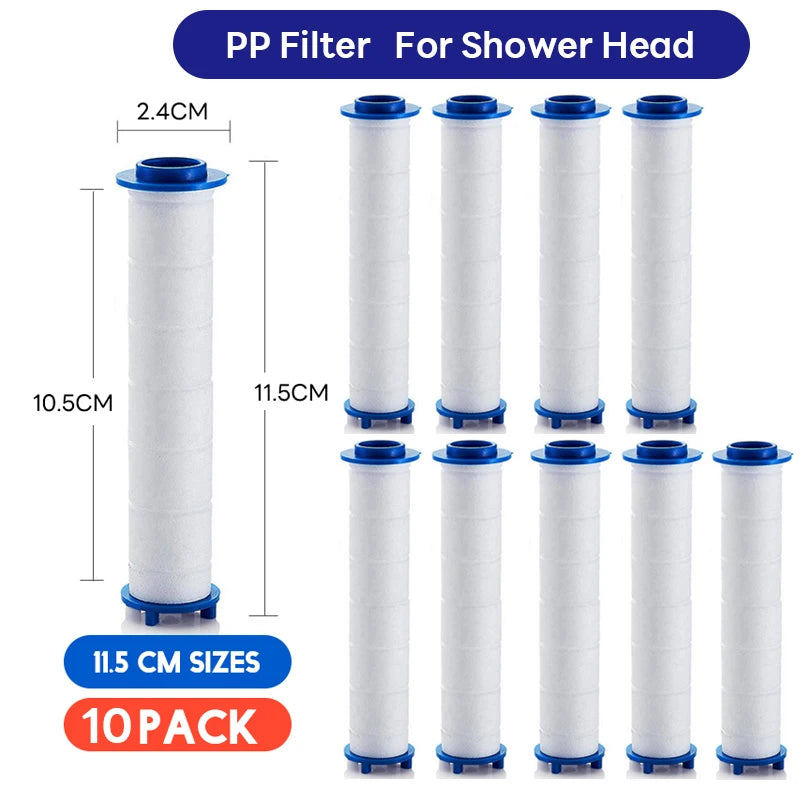 3/5/10 Pcs Shower Head Filter,Replacement Shower Head Cotton Filter Set Water Purification,Bathroom Accessories