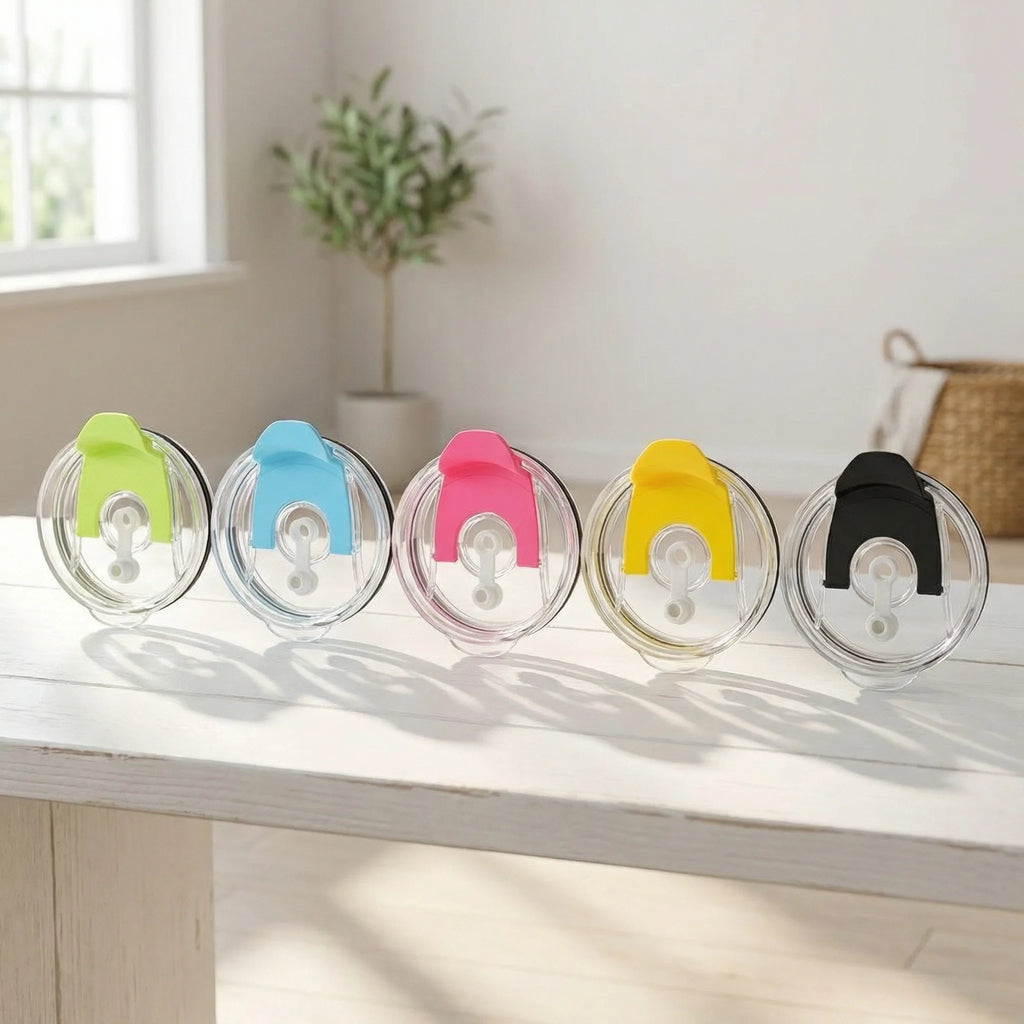 Modern 40oz Water Bottle Cover Transparent Splash Spill Proof Cup Cap Replacement Double Drink Lid Water Cup Accessories